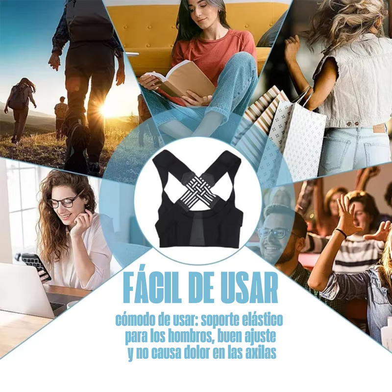 Corrector de Postura Elástico Avanzado para Hombros y Espalda